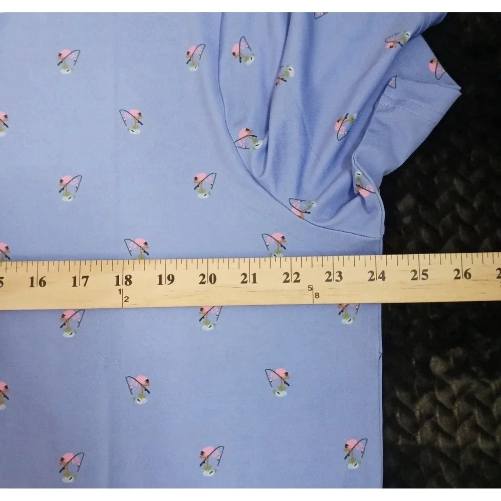 *NEW Men's Size LARGE Ralph Lauren RLX Performance Polo Golf Shirt Flamingo Blue